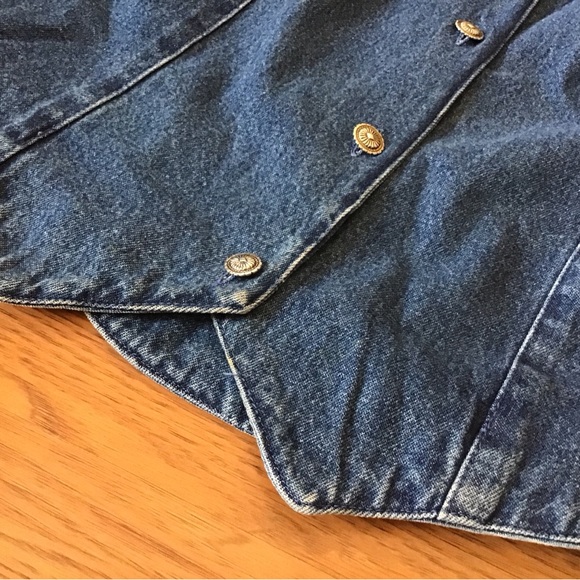 Vintage Rhythm Blue Southwest Embroidered denim vest - Picture 3 of 7